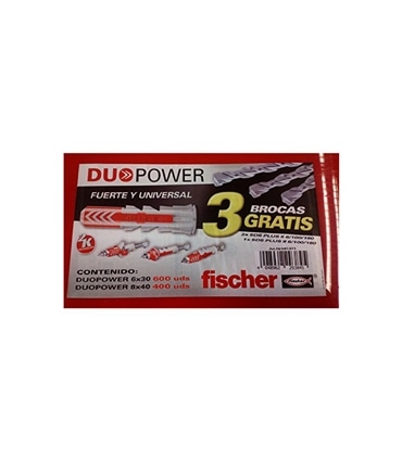 Bucha nylon duopower 8x65 50un - 538241 - fischer - FIS1282