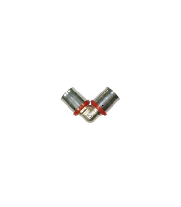 Joelho simples metal 20x20 - cravar - PPU2061