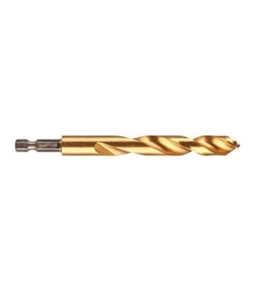 Broca Shockwave HSS-G Tin Red HEX 1/4" 4.5mm - Milwaukee - MWK0078