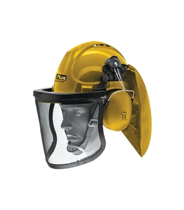Capacete c/viseira rede protector ruidos - FCCVRPR - Flux - SEG3550