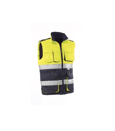 Colete alta visibilidade amarelo/azul Tam L - HV717 -JUBA - SEG2618