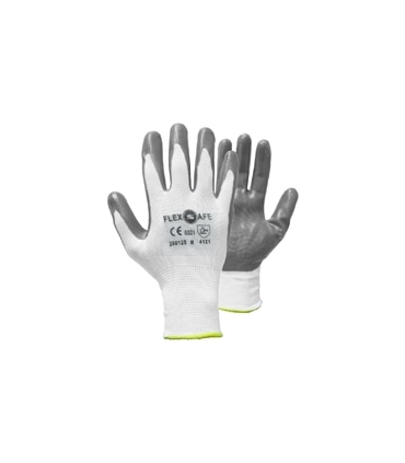 Luvas nylon branco/preto revestidas a nitrilotam.6200125 - SEG2840