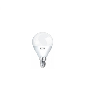 Lampada Esférica LED SMD 5W 400Lumens E14 4000K EDM - LAM1757