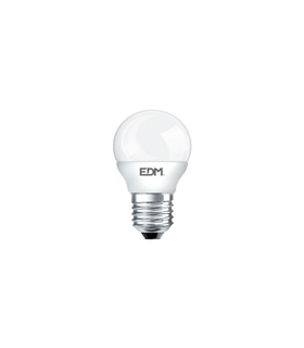 Lampada Esférica LED SMD 5W 400Lumens E27 4000K EDM - LAM1758