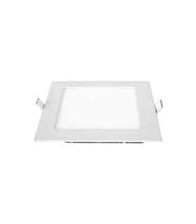Downlight LED encastrar quadrado branco 6W 420lm 4200k - ILU1637