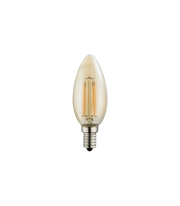 Lampada Led Candle Amber 4W E14 280lm 2200K-GLO10588A-Globo - ILU1646