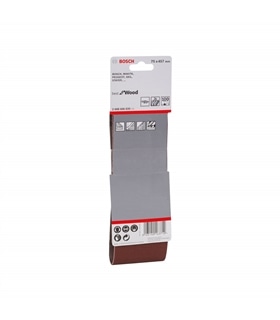Cinta de lixa p/lixadeiras rolo 75x457mm G100 Bosch 3 unid - BCH5541
