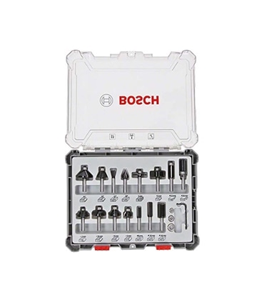 Conjunto 15 fresas haste 8mm Bosch 2.607.017.472 - BCH5545