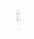Aplique ferrugem vidro rustico 40W/E14 Iluminame - ILU1253