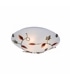 Candeeiro plafon vidro opal-sat folhas dec.60W/E27 Iluminame - ILU1254