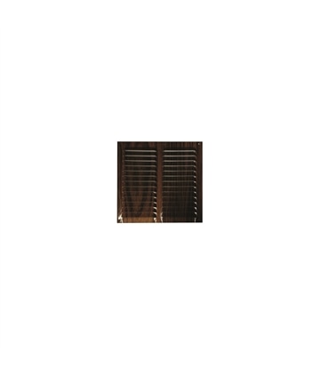 Grelha aluminio madeira escura 100x100mm 1250.8G Inofix - INO1073