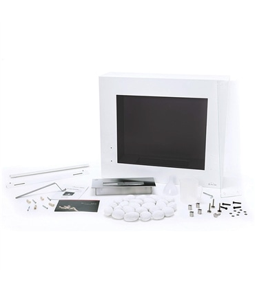 Lareira parede de Bioetanol 70x60 Branco - BestBio Design W - AQE1450