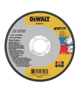Disco corte inox - 115 x1.0 x22.23mm - 10un - DEWALT - DWT1254