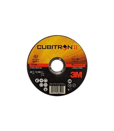 Disco corte metal -125x1.0x22.23mm - Cubitron - 3M - 3MM1367