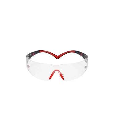 Óculos Protecçao Incolor Vermelho - SF401SGAF - 3M - 3MM1408