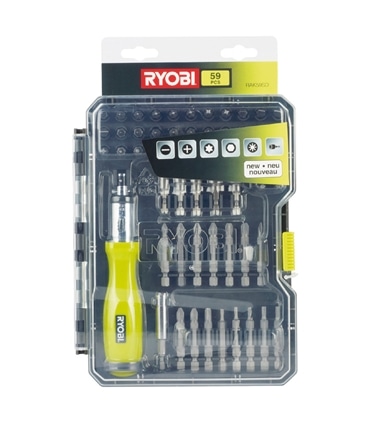 Jogo bits 59pcs - RAK59SD - Ryobi - RYO1032