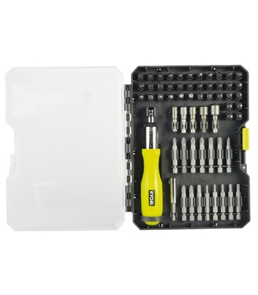 Jogo bits 59pcs - RAK59SD - Ryobi - RYO1032