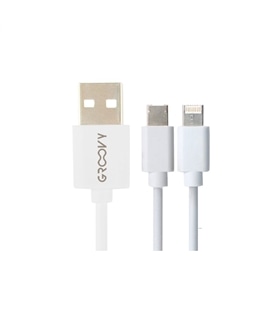 Cabo Micro USB / for Apple 1A  - BRANCO - MED1303