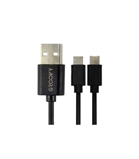 Cabo Micro USB / For Apple- 1A - PRETO - MED1304
