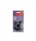 Taco exterior borracha Ø22mm base larga muletas preto 1848-3 - INO1280