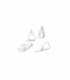 Pinças para prender toalhas branco 4 unid 1190-2 Inofix - INO1401