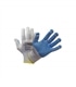 Luva Branca Algodão c/ Pontos PVC Azul Mac3 Ind. R4-352 T.8 - SEG2379
