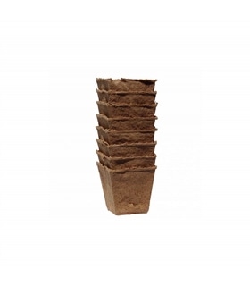 Vasos de turfa quadrados 6x6x6cm 16 unid. 5010112 Nortene - JAR1113