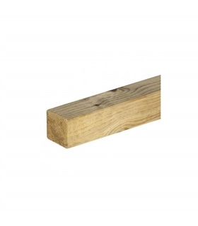 Poste quadrado de madeira 7 x 7 x 100 cm - JAR1177
