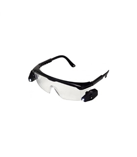 Oculos protecçao c/ 2 luzes leds - 9476-90 - Kraftixx - SEG1719