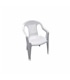 Cadeira branca monobloc respaldo baixo - 17701 - Fapil - JAR1422