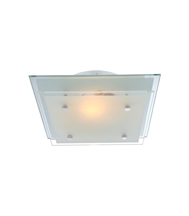 Candeeiro tecto cr. 60W E27 - 22x22cm -48168 - Iluminame - ILU1335