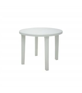 Mesa plastica branca redonda - 17721 - Fapil - JAR1646