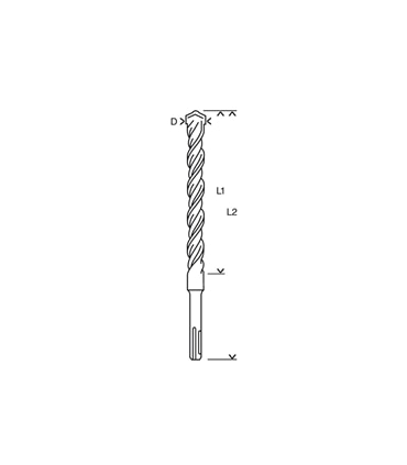 Broca SDS-plus - 10.0 x 50 x 110mm - Bosch - 1 618 596 176 - BCH3516