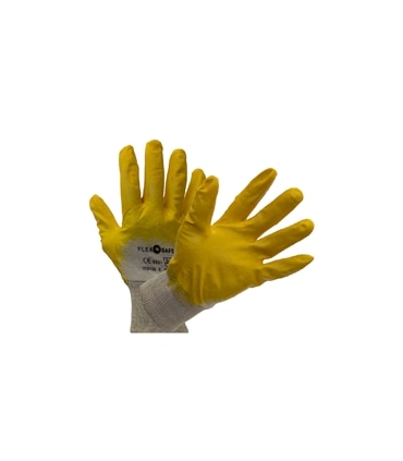 Luvas nitrilo amarelo anti-derrapante tam.7 - 200106 - SEG1200