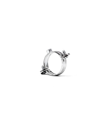 Abraçadeira c/ porca inox W4 - M8 - 1 1/4" - 40mm - ABR1285