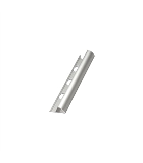 Perfil / Baguete Aluminio Azulejo  9mm - Prata Brilho - CER26029