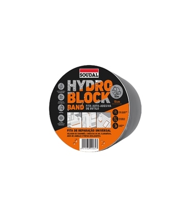 Cinta adesiva aluminio Hydro Block Band 22,5x10Mt - Soudal - SOU1139