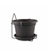 Kit Parede Vaso Venezia Cilindro 20cm Antracite - JAR2295