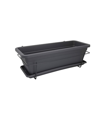 Kit Varanda Floreira Venezia 40cm Antracite - JAR2297