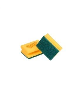 Esponja salva unhas amarelo/verde - 70x150mm - Scotchbrite - 3MM1509