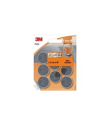 Pés adesivos Ultra Resistant 25mm 8un - 3M - 3MM1494