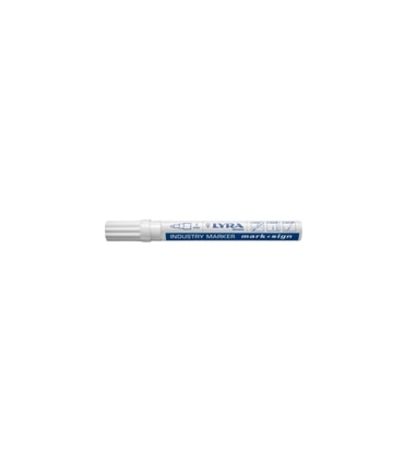Marcador Industrial Permanente Branco 460 - Lyra - GNN6546