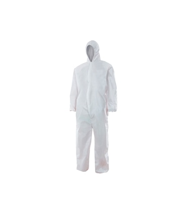 Fato macaco C/capuz Branco XL - OVE-XL - SEG3676