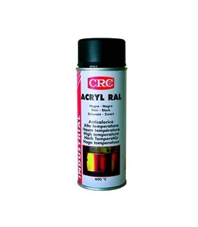 Spray Acrílico Alta Temperatura Preto 400ml CRC - SPR1851