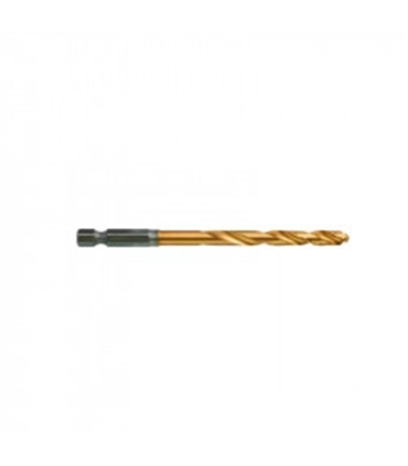 Broca Shockwave HSS-G Tin Red HEX 1/4" 12mm - Milwaukee - MWK0087