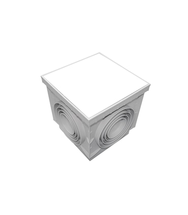 Caixa Cubica C/tampa Lux c/pega 20x20cm - HID1412