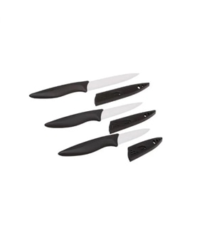 Conjunto facas cozinha ceramica 3pçs - 109047 - EDM - EDM1060