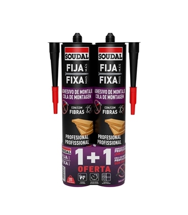 Fixa Mais Cola Montagem Profissional 405gr+1 Oferta - Soudal - SOU1179