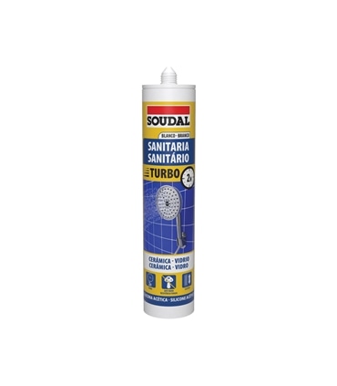 Silicone Sanitário Acético Turbo Transparente 290ml - Soudal - SOU1089