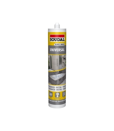 Silicone Universal Acético Preto 280ml - Soudal - SOU1076